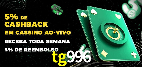 Promoções do cassino ao Vivo tg996